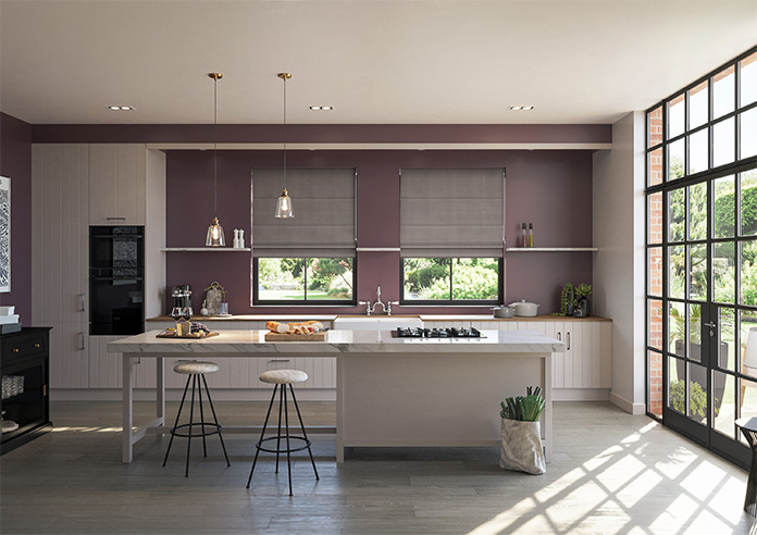 Ultra Luxe Velvet, Warm Brown - Motorised Roman Blind - Image 8